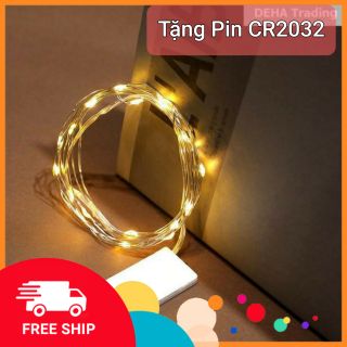 Đèn Led đom đóm fairylight 3m 30bóng dùng Pin Cr2032