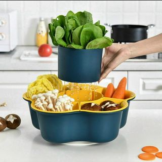 RỔ ĐỰNG RAU ĂN LẨU 5 CÁNH HOA