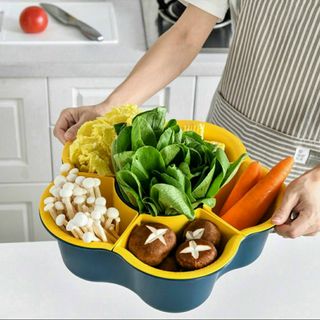 RỔ ĐỰNG RAU ĂN LẨU 5 CÁNH HOA