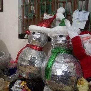 Sản xuất mô hình tuần lộc cuốn thép và người tuyết trang trí noel