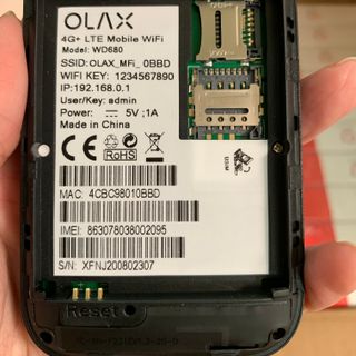 Phát wifi 3g/4g Zte Wd670 Olax