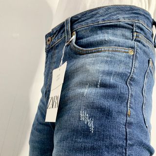 QUẦN JEAN NAM HIỆU MÀU XANH ĐẬM CAO CẤP