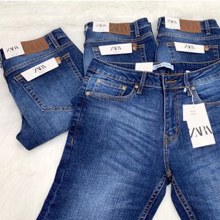 QUẦN JEAN NAM HIỆU MÀU XANH ĐẬM CAO CẤP