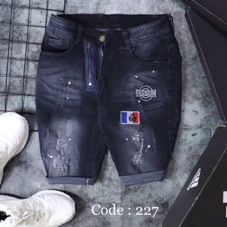 SHORT JEAN RÁCH THÊU