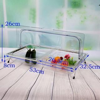 Khay đựng thức ăn buffet inox nhựa giá rẻ tại TPHCM