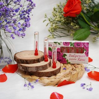 Nước hoa tinh dầu hoa hồng Bulgaria hộp 10 lọ 2.1ml mùi hương quyến rũ, quý phái