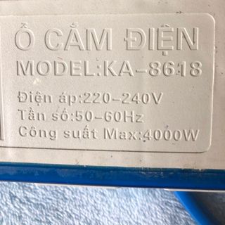[XẢ HÀNG] Ổ điện Karo Light màu xanh-trắng 4 lỗ cắm