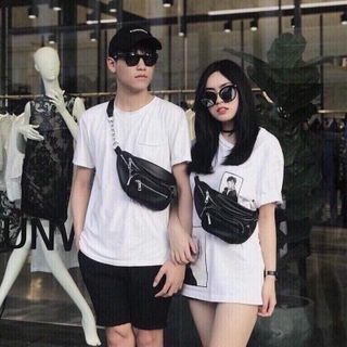 Túi bao tử da unisex