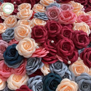 TRÂM CÀI ÁO HOA CÀI ÁO LỚN CÓ KIM GÀI HÌNH HOA HỒNG 10CM