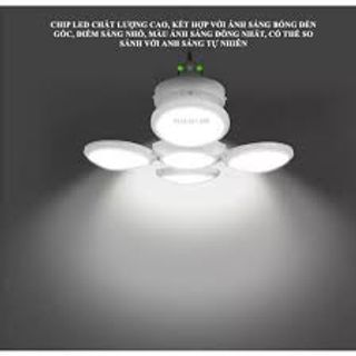 ĐÈN TÍCH ĐIỆN NĂNG LƯỢNG MẶT TRỜI 4 CÁNH HOA 100W