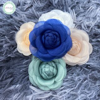 HOA CÀI ÁO 11 MÀU XANH, TRẮNG, ĐỎ, HỒNG