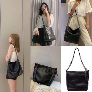 Túi tote da viền đinh z4r4