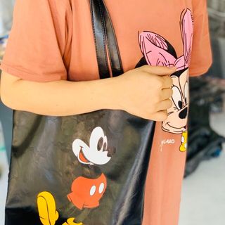 Túi Tote Da Mickey
