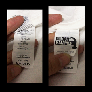 [Bangladesh] Áo thun nam nữ 100% cotton - Áo thun đen & trắng unisex - Black & White Gildan Hammer HA00