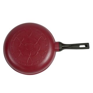 Chảo Ceramic Hoa Cúc Họa Mi Happy Home Pro màu đỏ - size 28 - Đáy Từ