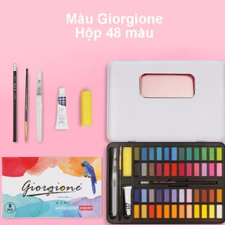 Bán Sỉ Màu Nước Giorgione Đen Bộ 36/48 Màu Cao Cấp