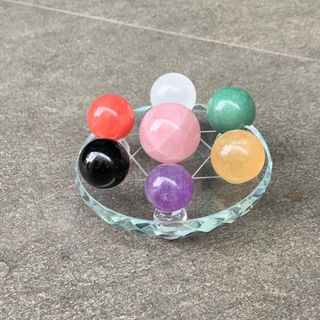 bộ thất tinh đá thiên nhiên 10 cm