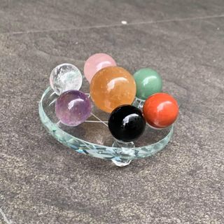 bộ thất tinh đá thiên nhiên 10 cm
