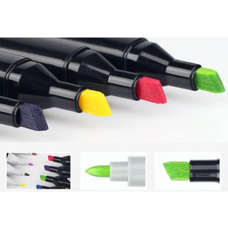 Bán Sỉ Bút vẽ, bút màu Marker TouchCool Túi Vải Bộ 30/60/80 màu, vẽ anime,chân dung,phong cảnh