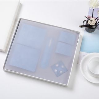 BỘ Quà tặng văn phòng phẩm in logo theo yêu cầu ( sổ tay , bao bút , sổ card visit, túi tiền xu )