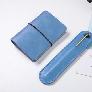 BỘ Quà tặng văn phòng phẩm in logo theo yêu cầu ( sổ tay , bao bút , sổ card visit, túi tiền xu )