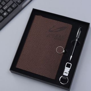 BỘ Quà tặng văn phòng phẩm , nhận in logo theo yêu cầu ( sổ tay , bút , móc khóa . Hộp quà . Túi xách)