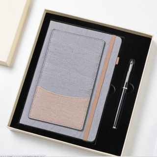 BỘ Quà tặng văn phòng phẩm 2mon in logo theo yêu cầu ( sổ tay , bút , hộp quà . Túi xách )