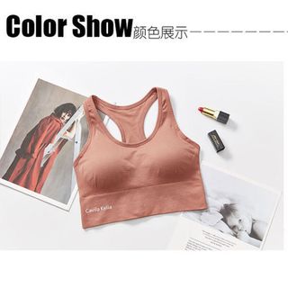 Áo tập 3 lỗ bra cài sau Cavi