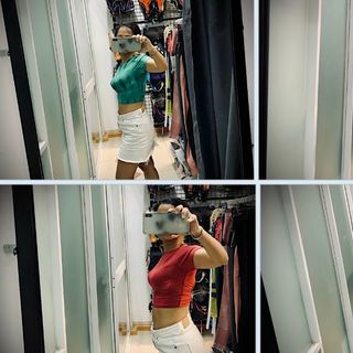 Áo tập croptop nơ dây vn