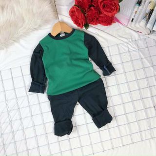 Bộ Cotton Zip cho bé
