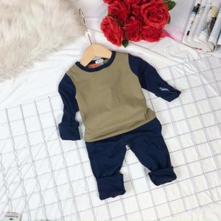 Bộ Cotton Zip cho bé