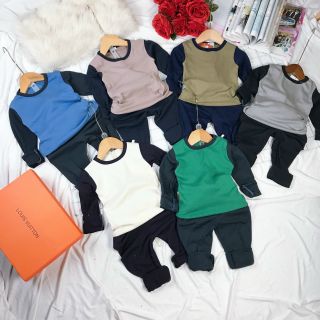 Bộ Cotton Zip cho bé
