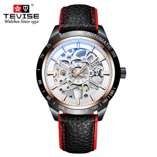 Đồng hồ cơ Tevice dây da mẫu mới
