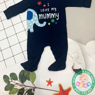 Bộ đồ dài mặc ngủ cho bé sơ sinh SleepSuit Next Baby, Kiabi SS001 giá sỉ