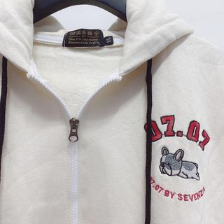 Áo khoác hoodie nỉ nam nữ form rộng có dây kéo thêu 0707