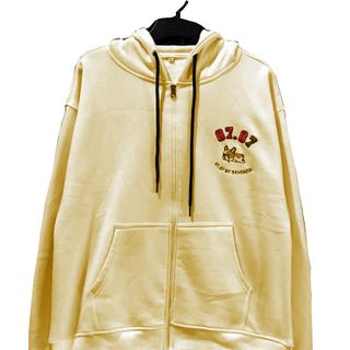 Áo khoác hoodie nỉ nam nữ form rộng có dây kéo thêu 0707