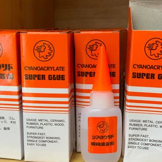Keo Dán 502 Cyanoacrylate không tạo khói ( Tên dân dụng: Keo Dán Mica , Keo Dính Sư Tử Cam )