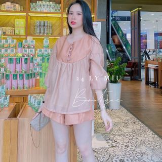Set Hồng BBD nút bọc