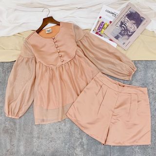 Set Hồng BBD nút bọc