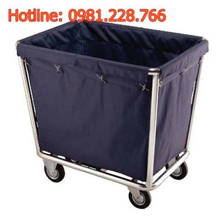 Xe chở đồ giặt là khung inox GIÁ RẺ