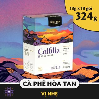 Cà phê hòa tan 3in1 sạch nguyên bản - Coffilia - Kết nối đam mê (hộp 18 gói) giá sỉ