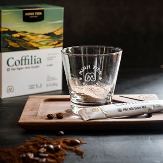 Cà phê hòa tan Coffilia 3in1 sạch nguyên bản - Cafe Vị Đậm (hộp 18 gói)