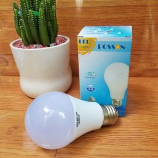 Sỉ 100 Bóng đèn Led 9w 10w A60 tròn bup bulb kín chống nước tiết kiệm điện siêu sáng Posson LB-H10x