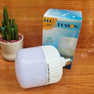 Sỉ 30 Bóng đèn Led bup trụ 50w bulb siêu sáng tiết kiệm điện kín chống nước Posson LC-H50x