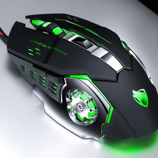 CHUỘT CÓ DÂY GAMING T-WOLF V6 Cổng USB