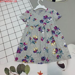 Đầm thun tay ngắn bé gái Old Nevy thời trang ĐTTNBG001