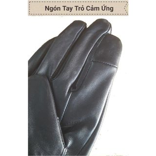 Găng Tay Da Cừu Nữ Cảm Ứng Mỏng Nhẹ Lót Lông Đi Mưa Thoải Mái, Dễ Lái Xe - Không Bong Nổ - Bảo Hành Da Thật 3 Năm ms9339