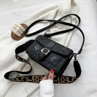 Túi đeo chéo họa tiết thời trang nhiều ngăn tiện dụng kèm 2 dây đeo