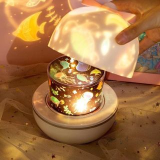 ĐÈN NGỦ CHIẾU TRẦN 3D ĐỔI MÀU 6 CHỦ ĐỀ XOAY 360 ĐỘ