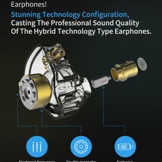 Tai nghe KZ ZSN PRO - Âm thanh Hybrid - Bản có Micro
